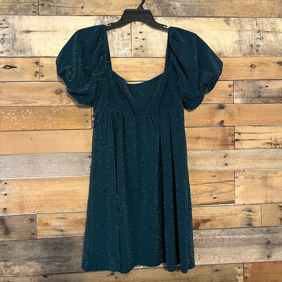 Altar'd State Dresses & Skirts - Altar'd State Sparkling Dark Green Mini Dress